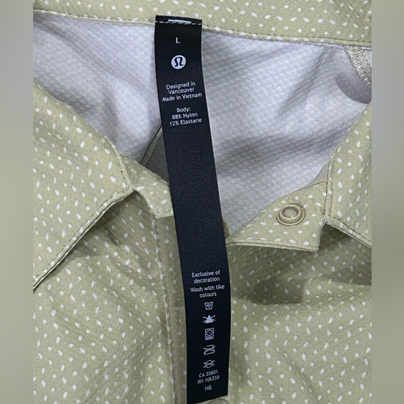 NWT Lululemon Men’s L Snap Front Performance Polo - Picture 4 of 8